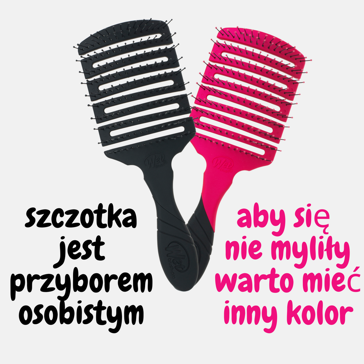 Szczotka do włosów Wet Brush Paddle Professional Czarna