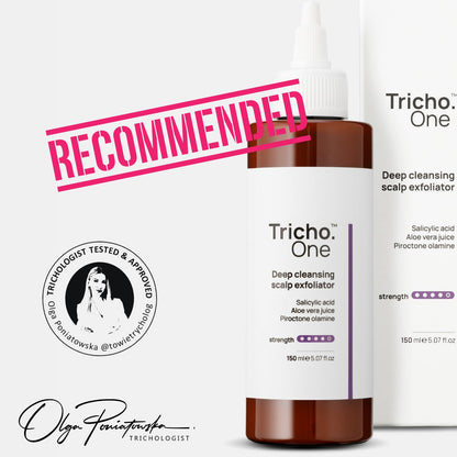 Oczyszczający peeling do skóry głowy Tricho.One