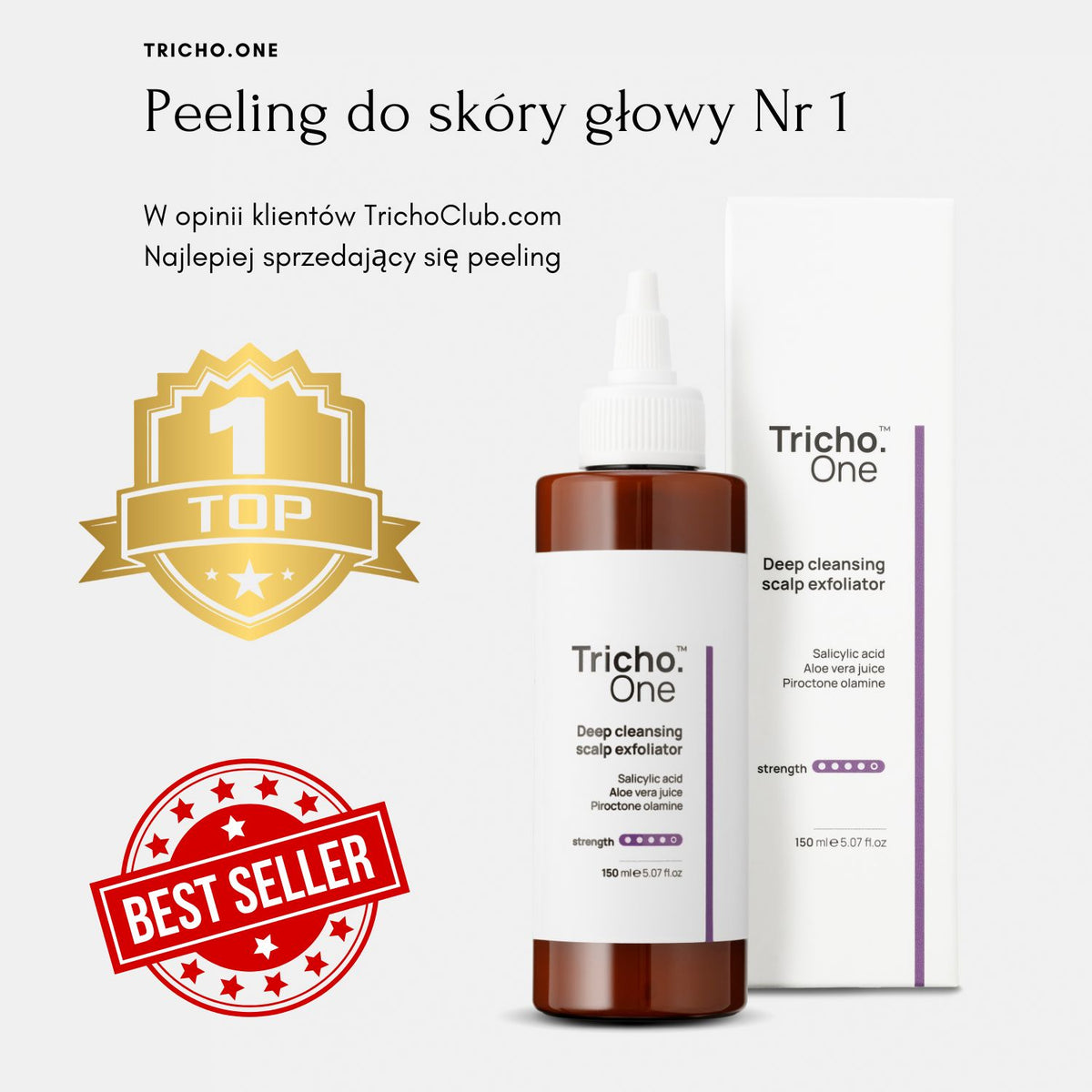 Oczyszczający peeling do skóry głowy Tricho.One