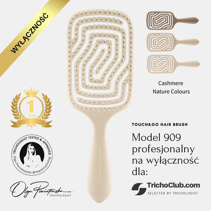 Szczotka do włosów Touch&amp;Go 909 - kremowa (sama szczotka)