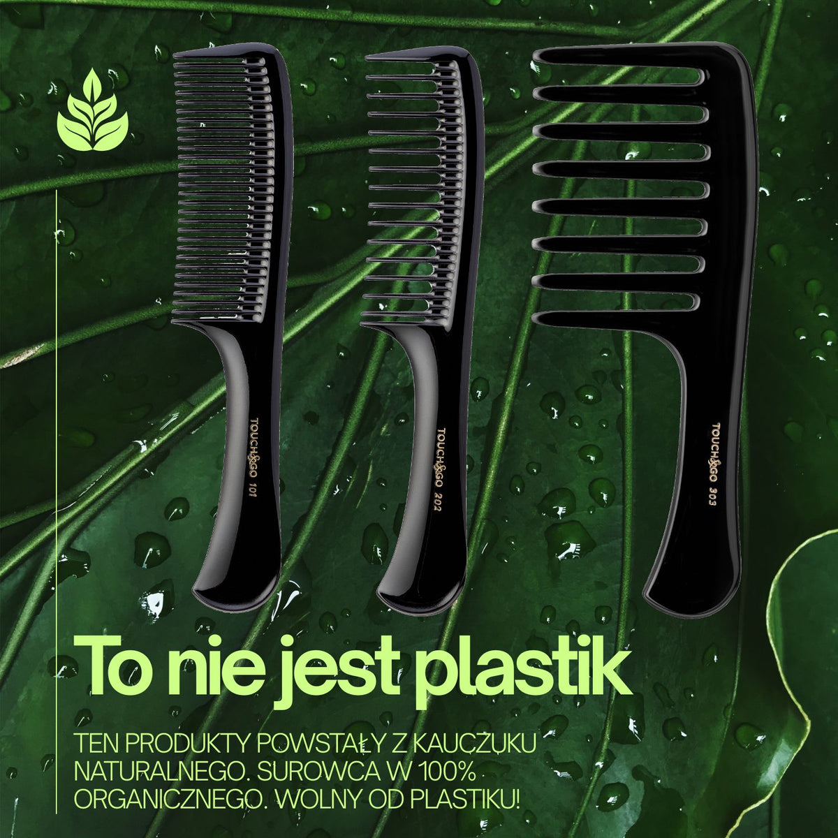 Grzebień Touch&amp;Go 202 do włosów grubych