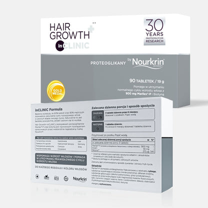 Nourkrin® HairGrowth+ InCLINIC – Proteoglikany – Suplement diety