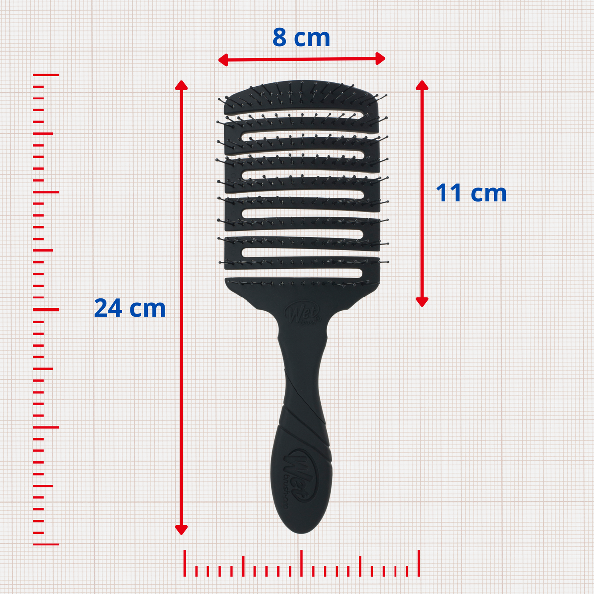 Szczotka do włosów Wet Brush Paddle Professional Czarna