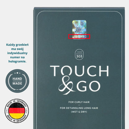 Grzebień Touch&amp;Go 303 do włosów kręconych