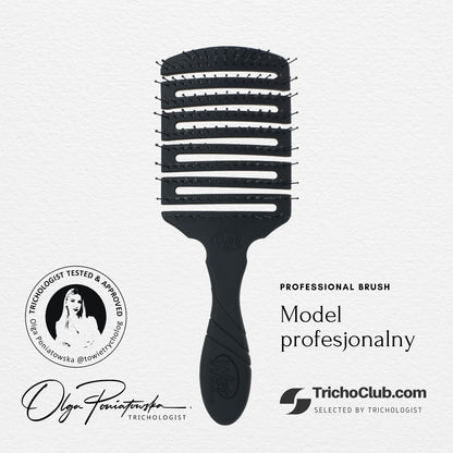 Szczotka do włosów Wet Brush Paddle Professional Czarna